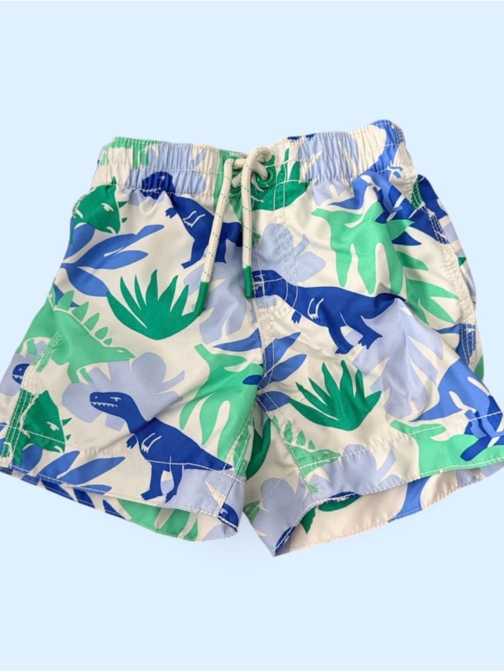 GAP Blue & Green Dinosaur Print Swim Shorts